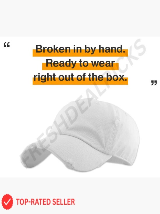 Vintage Washed Distressed Cotton Dad Hat Adjustable Metal Buckle Classic Fit main image 5